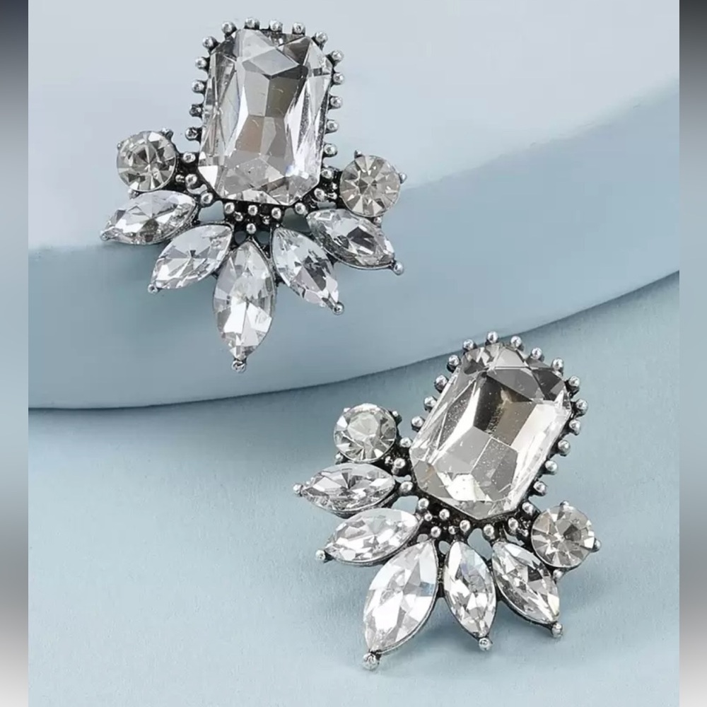 Elegant Crystal Drop Earrings‎